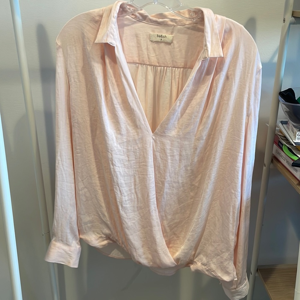ba&sh light pink blouse - size 2! Good condition